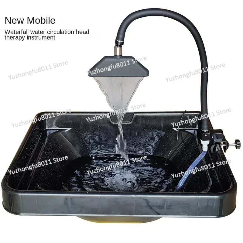 Hair Salon Hair Salon Shampoo Chair Mobile Boutique Waterfall Water Circulation Head Massager