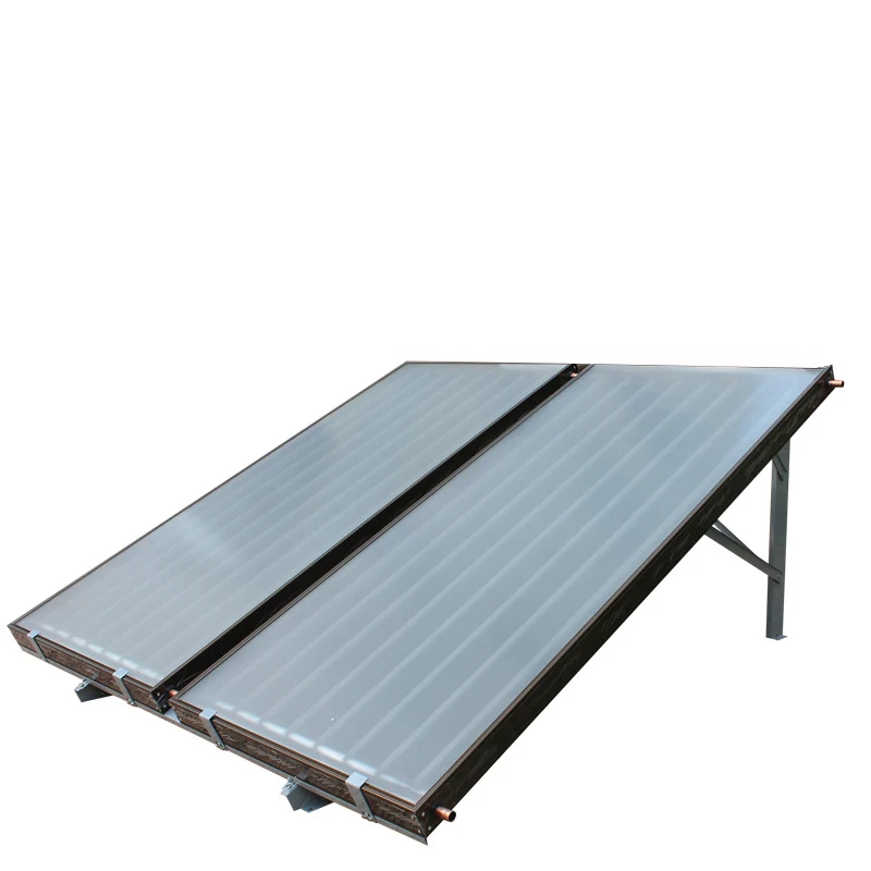 Flat Panel Solar Collector System Hot Panel Water Heater Kit Copper Black Aluminum Balcony Solar Hot Panel