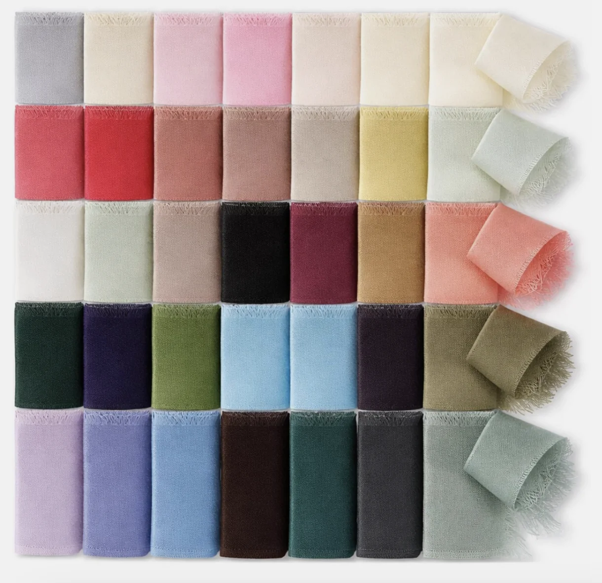 3 Rolls Chiffon Ribbon 1.5