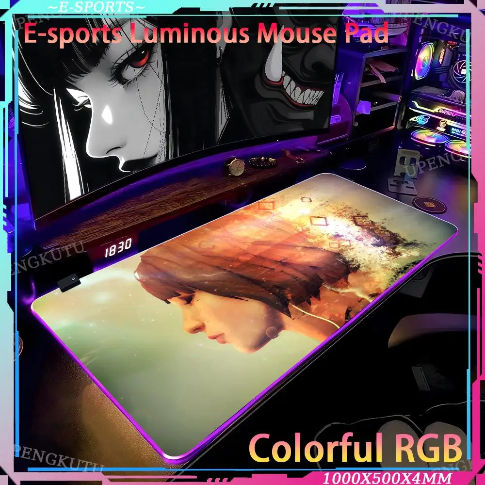 Life is Strange Writing accessories Mouse RGB anime pad Game console mechanical desk Cute desk pad RGB Desk pad game mouse pad