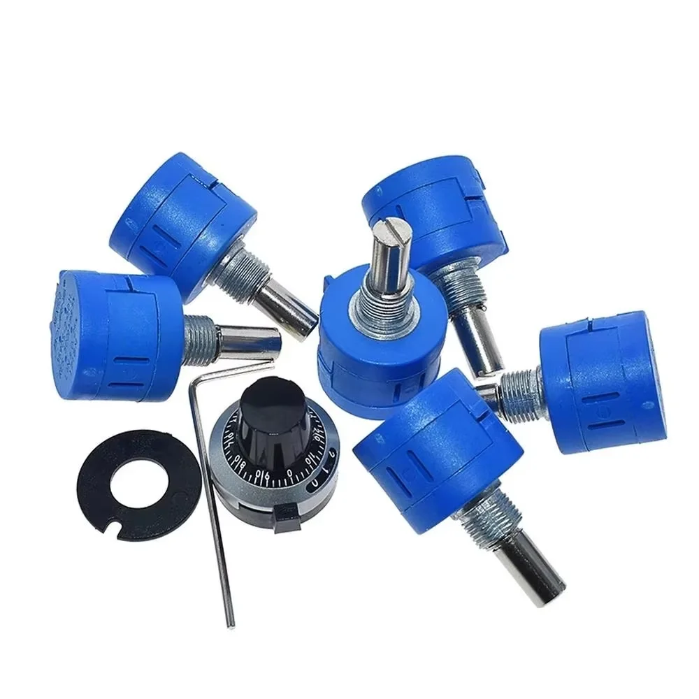 50Pcs 3590S Multiturn Potentiometer 500/1K/2K/5K/10K/20K/50K/100K Ohm Adjustable Resistor 102/202/502/103