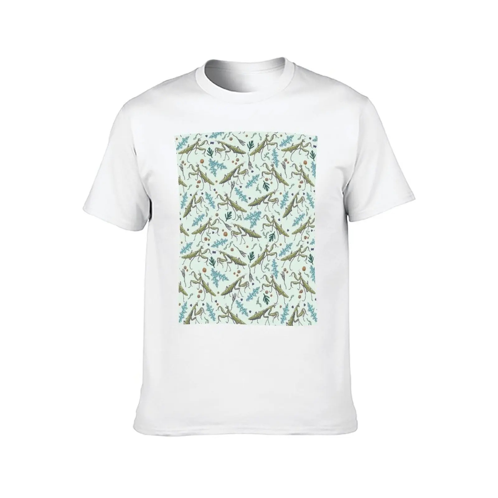 praying mantis in the garden T-Shirt t shirt custom print g man t shirts for men T-Shirt