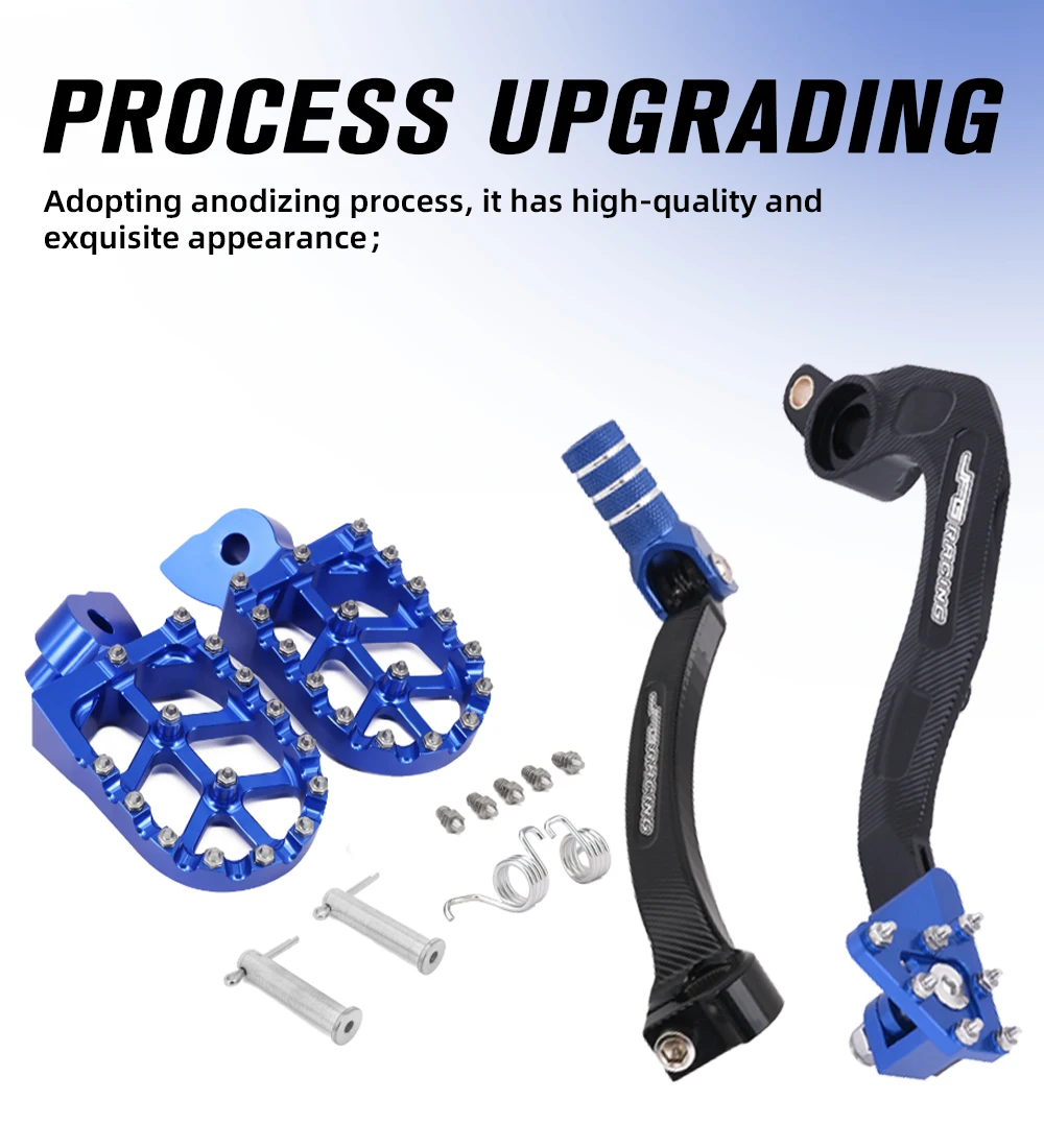 Motorcycle Footpegs Foot Rests CNC Shifter Lever Brake Levers Pedal For Yamaha YZ250F WR250F 2010-2023 YZ250FX 2015-2023 Dirt
