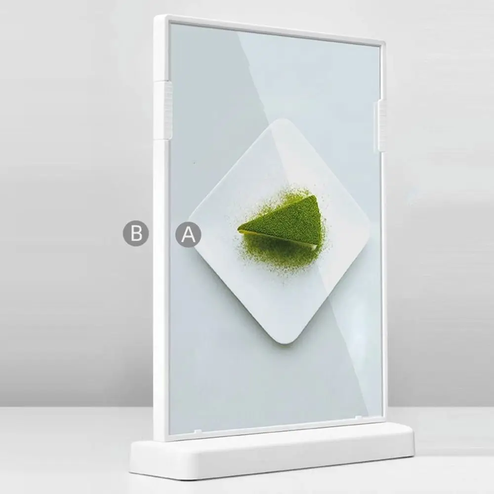 Acrylic Panel Wine Catalog Menu Display Stand A4 A5 A6 Desktop Ornament Photo Display Frame Transparent Table Card Sign Holder
