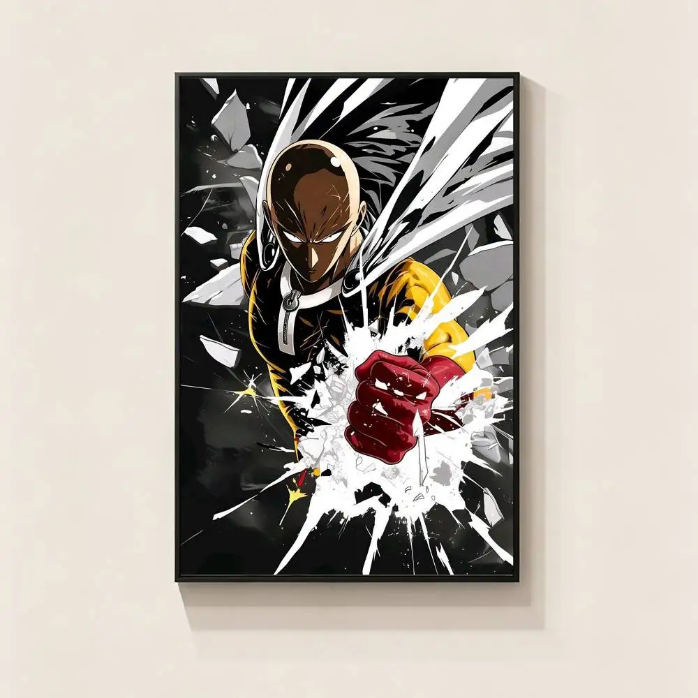 One-S P-Punch A-Anime Poster Perfect Space Sticker Self Adhesive for Office Home Theater Wall Art Decor Fancy Gift