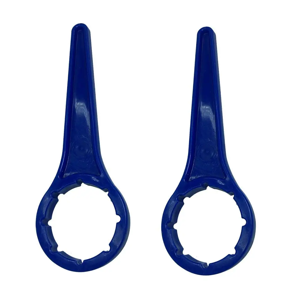 2 Pieces Plastic Bucket Opener Tool, Bucket Lid Opener for 18L 20L 25L and 60L Gal Bucket, Blue, 66mm