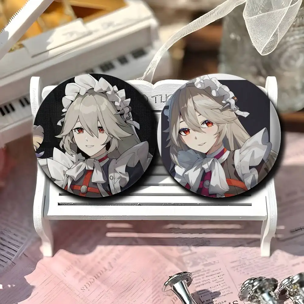 

Zzz Alexandrina Sebastiane Badges Round Exquisite Badge Brooches Creative Pins For Clothes Hat Backpack Gift Accessories