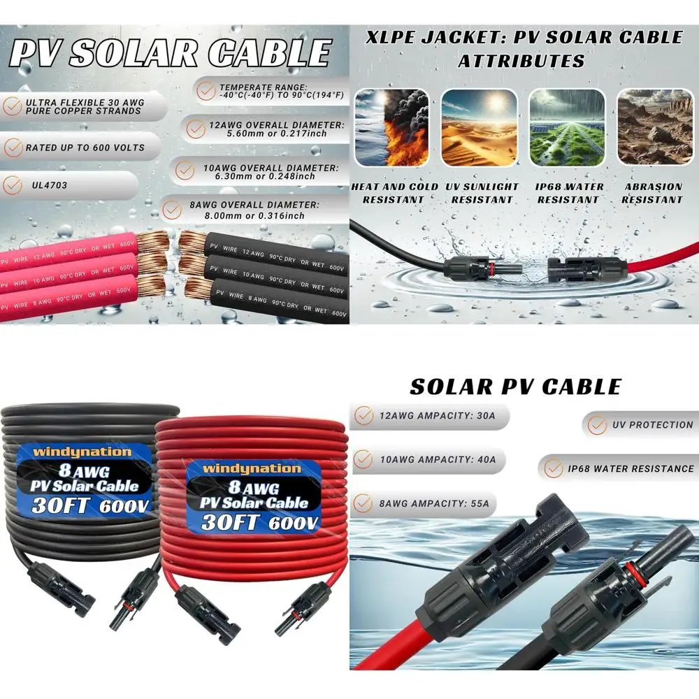 8 Awg 8 Gauge Pair …