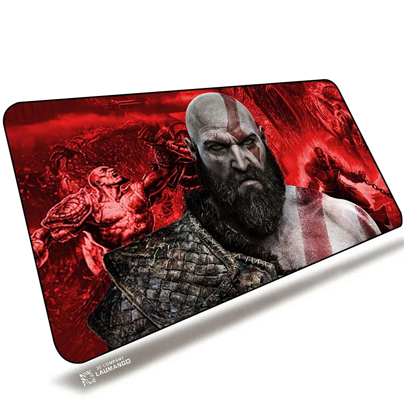 Xxl Mouse Pad God of War Gaming Accessories Keyboard Computer Carpet Game Desk Mat 90x40cm Large Pc Gamer Cabinet Table Mousepad