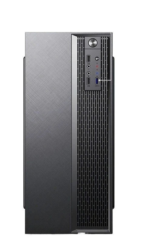 Business ATX PC Chassis Desktop Empty Computer Tower with USB3.0 Interface Textured Panel For Office DIY Host Assembly