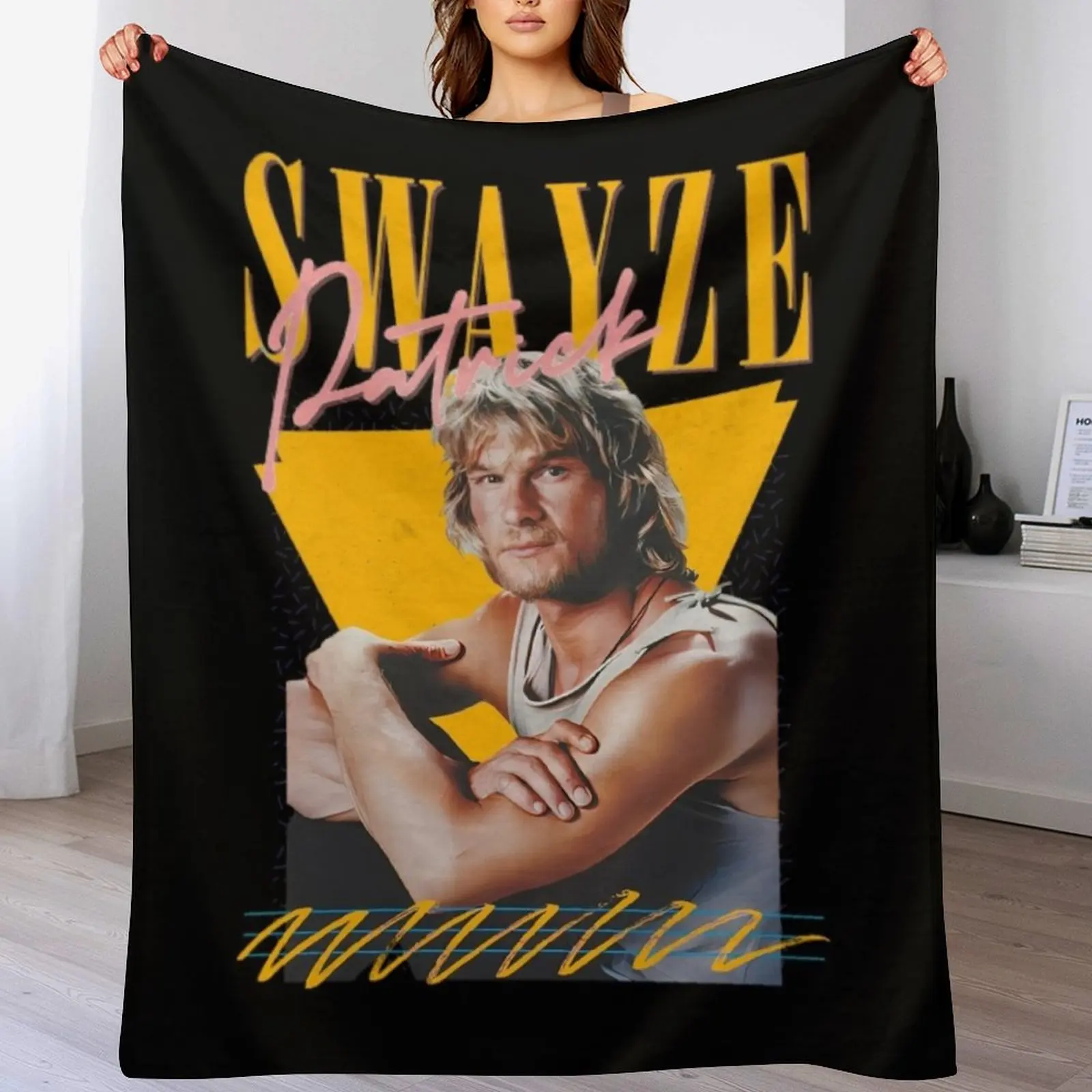 Patrick Swayze Throw Blanket Luxurious Soft Blanket Holiday Gift for Family
