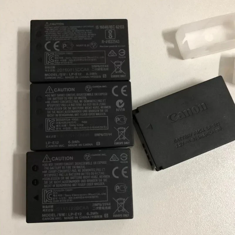 100%Original 875mAh for Canon LP-E12 EOS-M/M2 M10 M50 M100 M200 SX70 100D Camera Battery