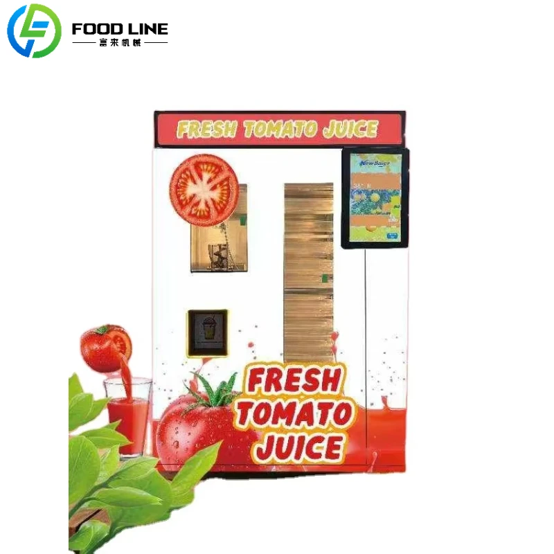 Customized Compact Apple Pear Tomato Juice Vending Fresh Flavor Easy To Operate Hygienic Sanitary Design