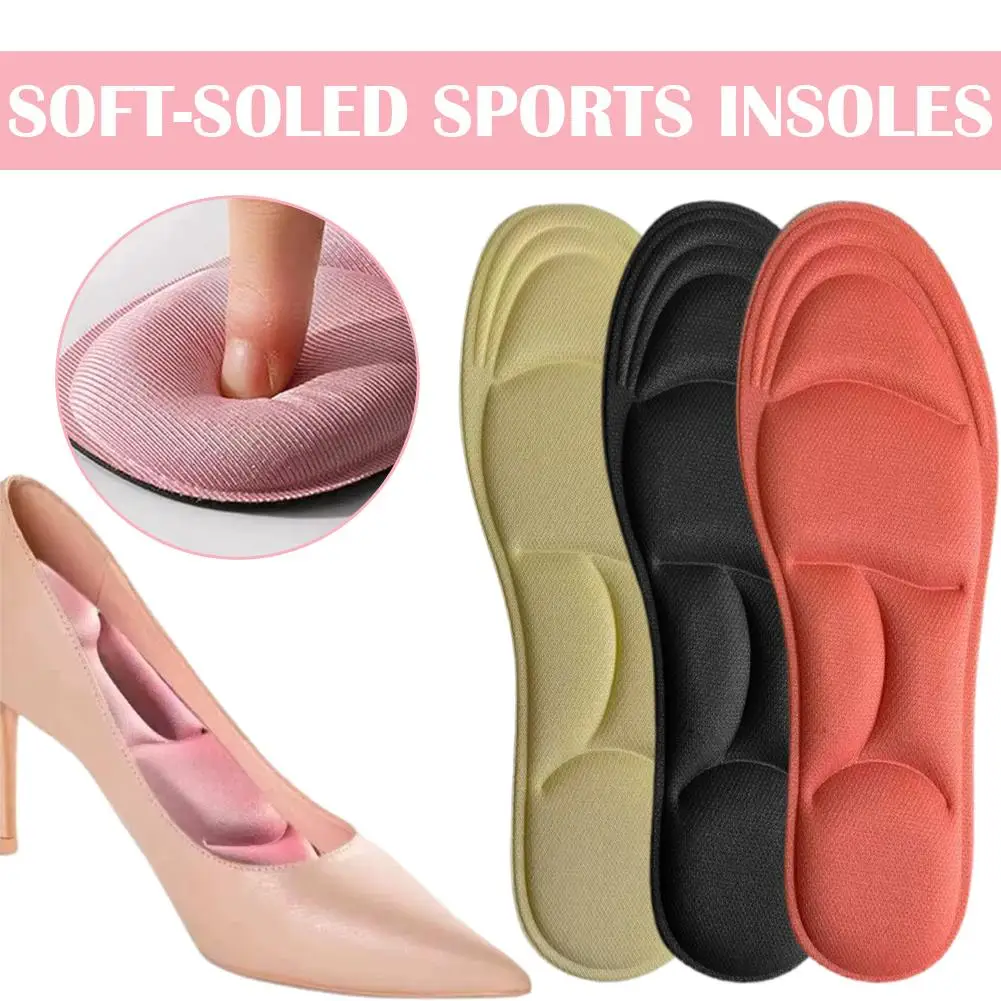 Soft Cotton Comfort Shoe Insoles Pain Relief Arch Support Inserts For Standing Nurses And Retail Workers Breathable Sweat-Absorb
