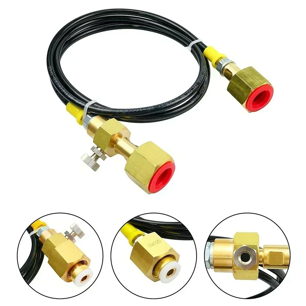 

Резервуар CGA320 к CGA320 для машины для газировки, разъем адаптера для SodaStream, аксессуар для тестового измерительного инструмента