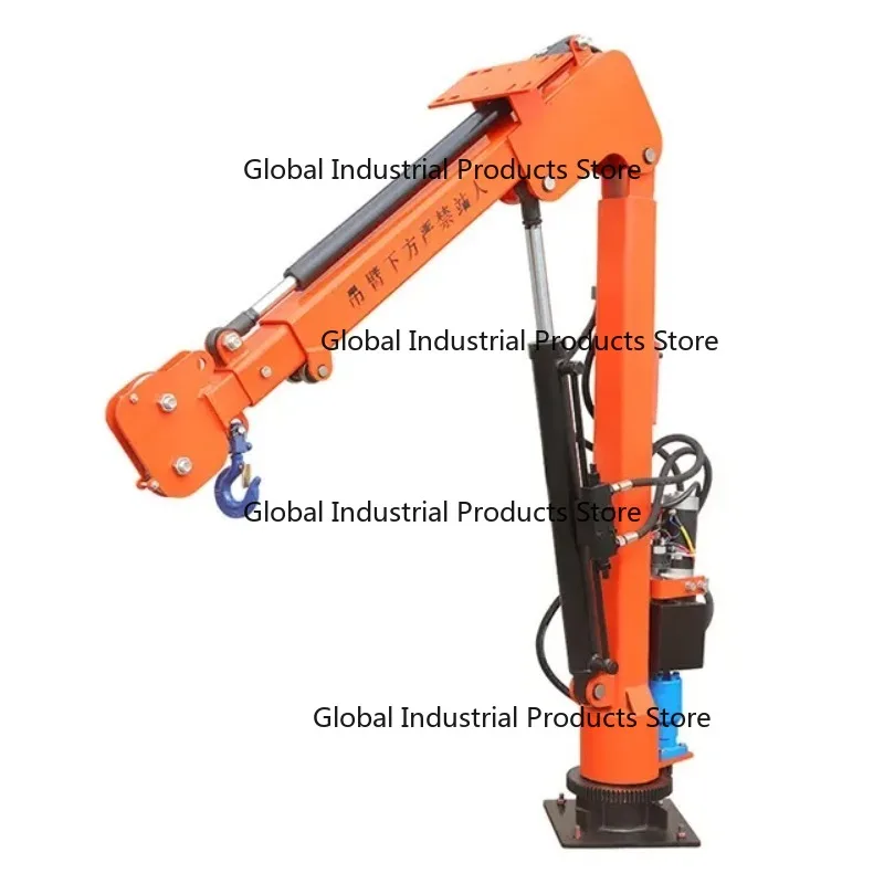 Electric Shop Crane Foldable 200-2000kg Battery Powered Mini Floor Crane for Shop Use