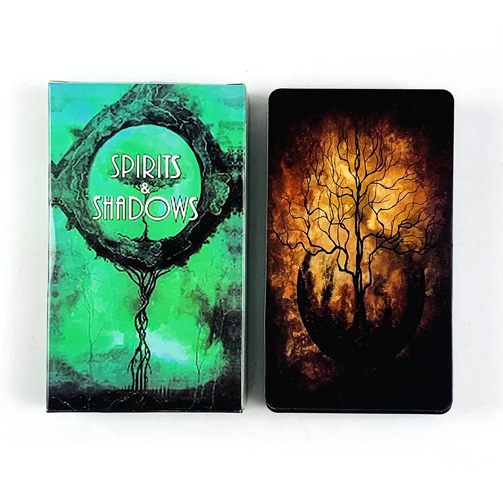 

Hot-selling Spirit & Shadows Oracle Cards Mysterious Divination Deck English Vision Edition Board Playing Game For Party