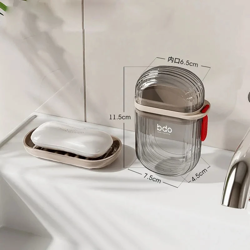 Portable Soap Dish Sealed Storage Box Waterproof Travel Home Bathroom Soap Box Camping Portable Storage Soap Box