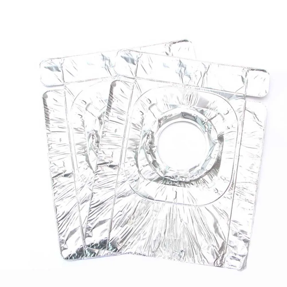 

4 Pcs Oil Pad Stove Burner Covers Aluminum Foil Gas Liners Mat Oven Top Cookware Parts Kitchen Aluminum Foil Stove Burner Covers