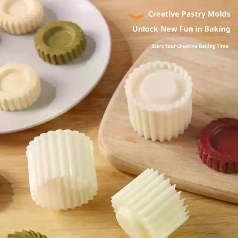 Detachable Pastry Mold Stamp Mooncake Mold Pastry Cake Decorating Tool Hand Pressure Home Diy Baking Mold