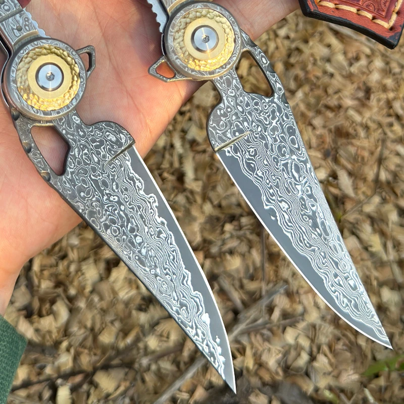 Yüksek kaliteli VG10 Şam çeliğ - Everyday Carry (Edc) Knife incelemesi ve fiyatı