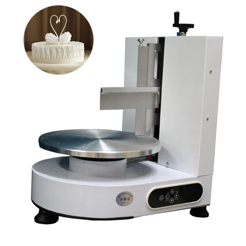 Automatic Birthday Cake Frosting Cream Coating Machine Cake Embryo Decorating Smearing Cream Machines