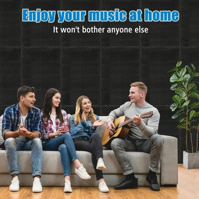 1/2Pcs Make Friend 50x50cm Studio Acoustic Panels Sound Foam Egg Crate Soundproof Absorption Treatment Pad 5cm Thickness