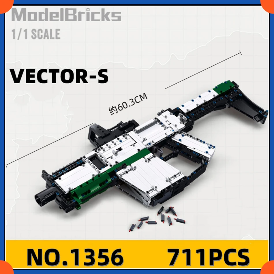 MOC Military Gun Model Building Blocks Set DIY Tactical Toys With Launcher STEM Creative Bricks for Kids Birthday Gifts For Boys