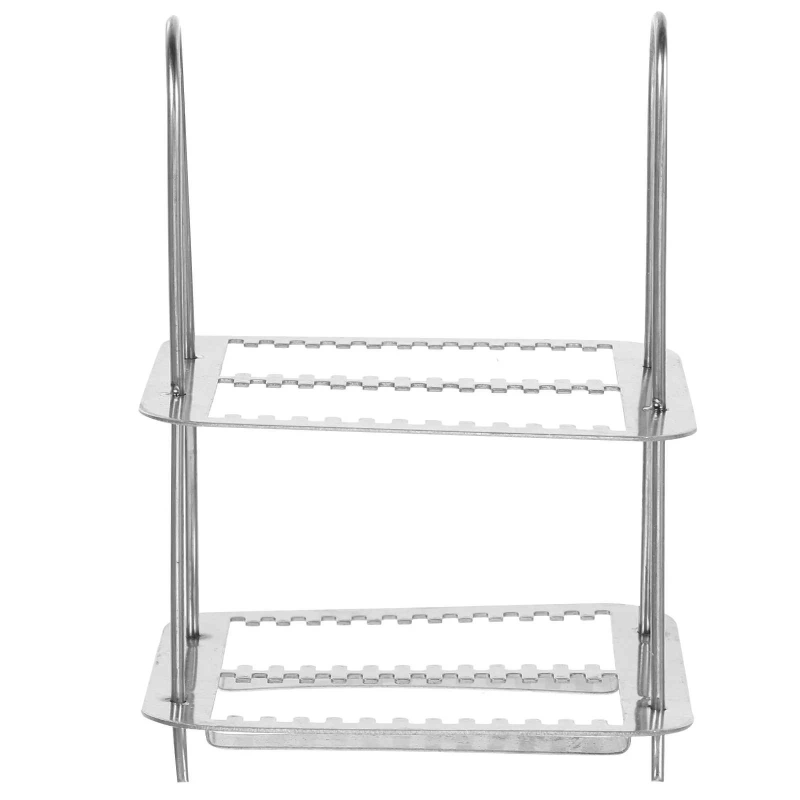 26 Positions Glass Slides Rack Staining Stainless Steel Holder Tools Microbiology Racks