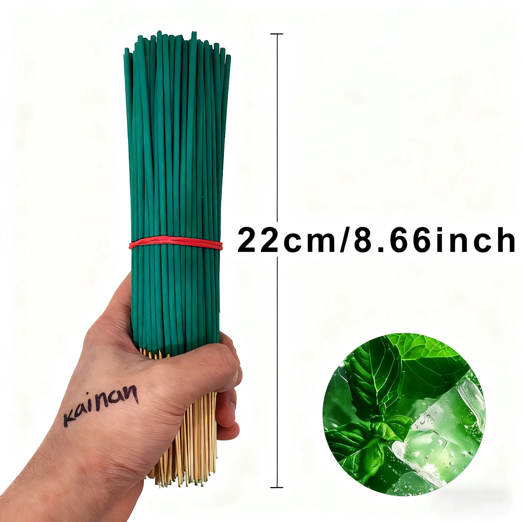 Frischer Minz-Aromatherapie-Stick, Minze hilft, den Geist zu erfrischen und die Luftzirkulation zu verbessern, geeignet für Yoga und Meditation, Zuhause, Wohnzimmer, Teestube, Hotel, Outdoor-Aktivitäten, leicht zu transportieren – Detail 3