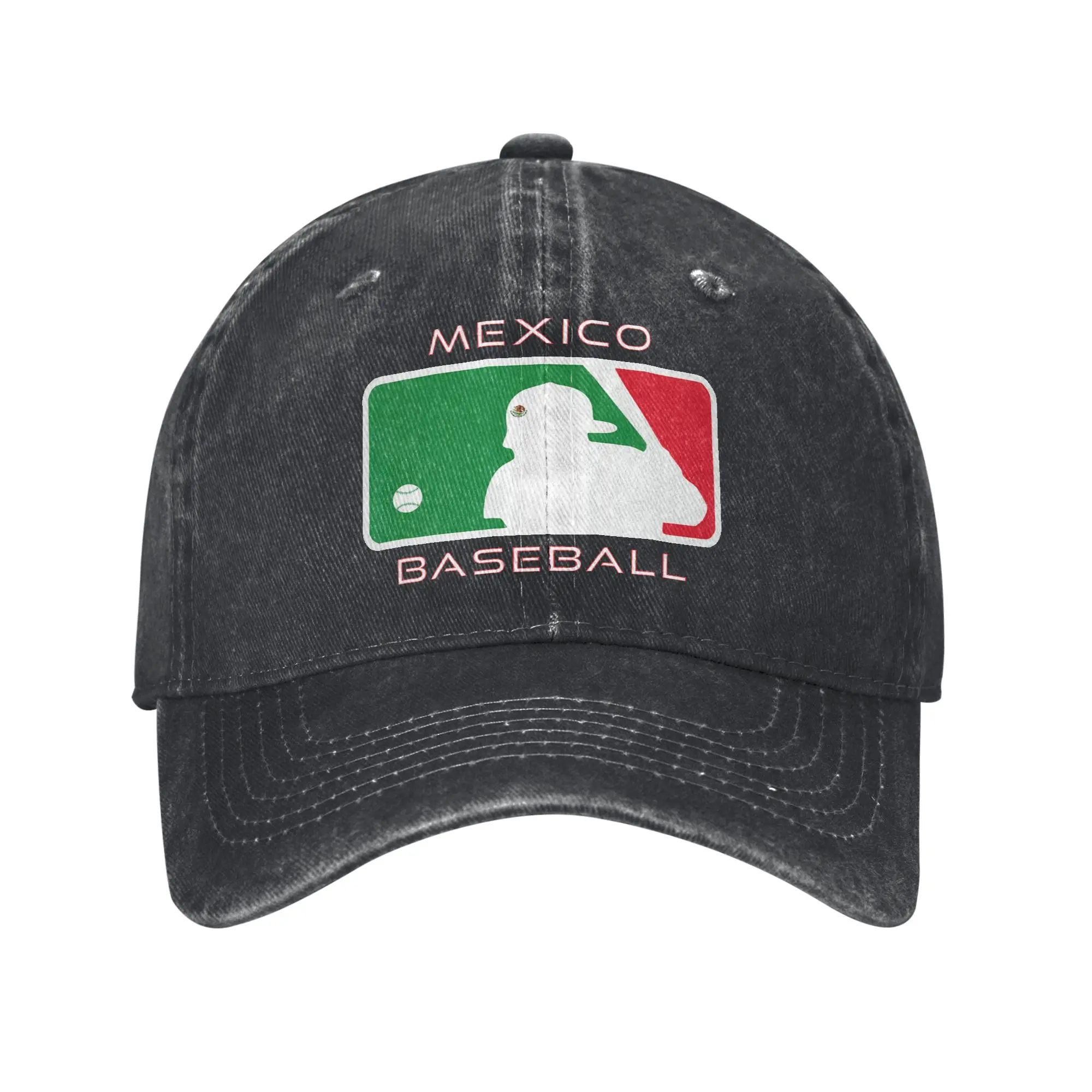 Gorra de Béisbol con Visera de Algodón, Diseño Divertido de la Bandera Mexicana, para Fanáticos del Equipo de Béisbol de México, Jugadores de Béisbol MX, Gorras Snapback