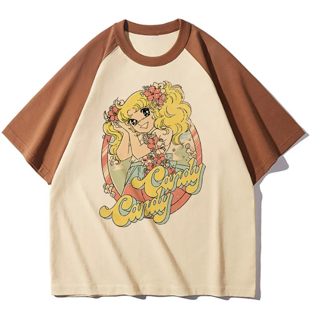 Candy Candy t-shirts women comic Tee female 2000s clothes