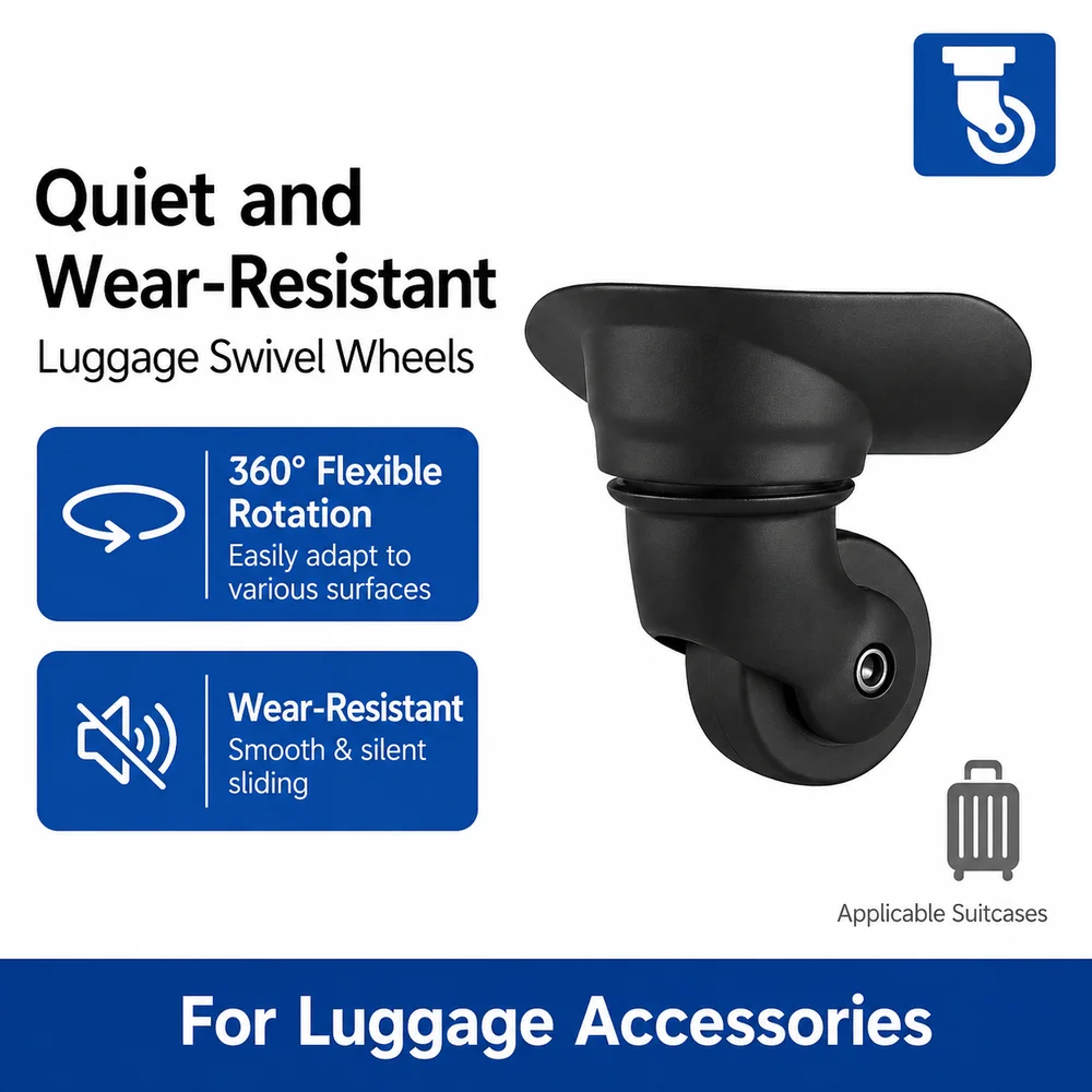 Universal Luggage Wheels For American Tourister 47R 360° Swivel Caster Heavy Duty Smooth Rolling Cost-Effective Roller Parts