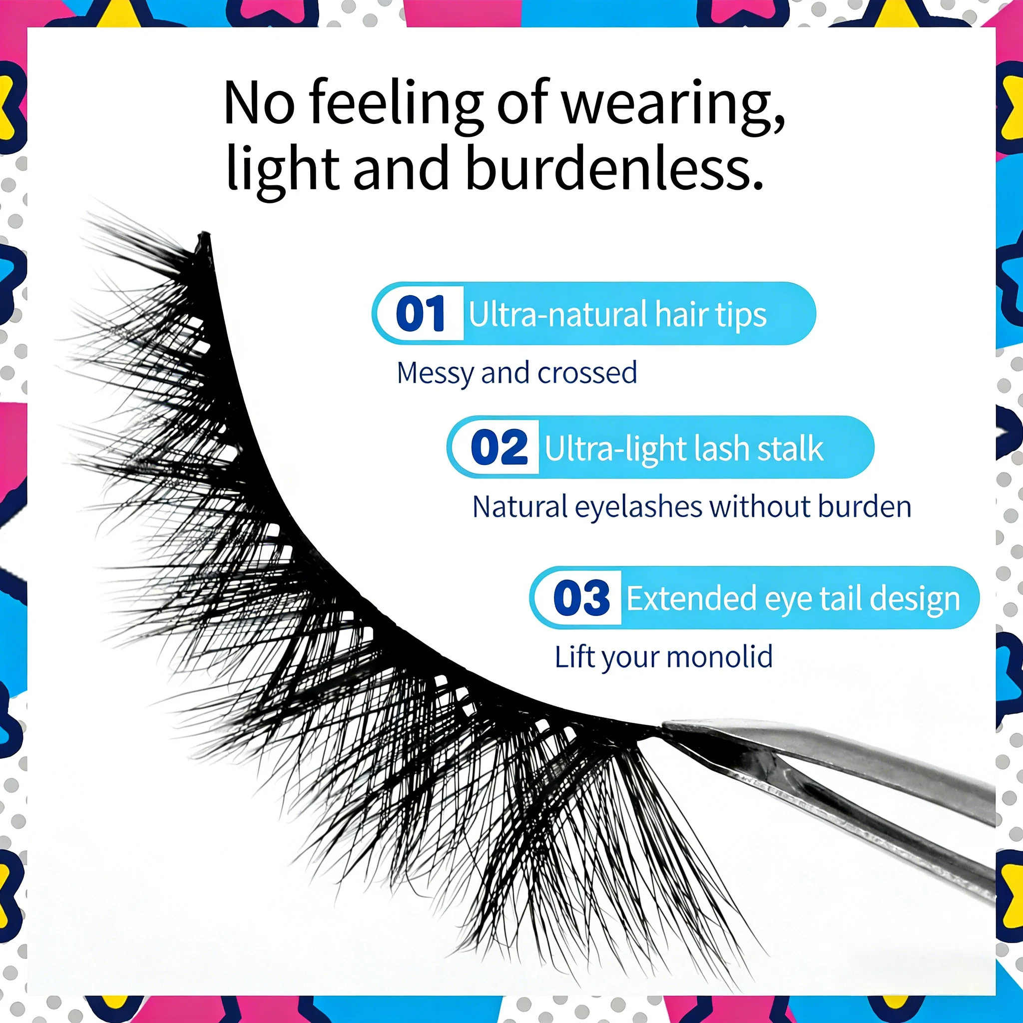 Hot-selling 10-pair pack of premium fluffy faux mink false eyelashes, reusable, natural and realistic, makeup set.