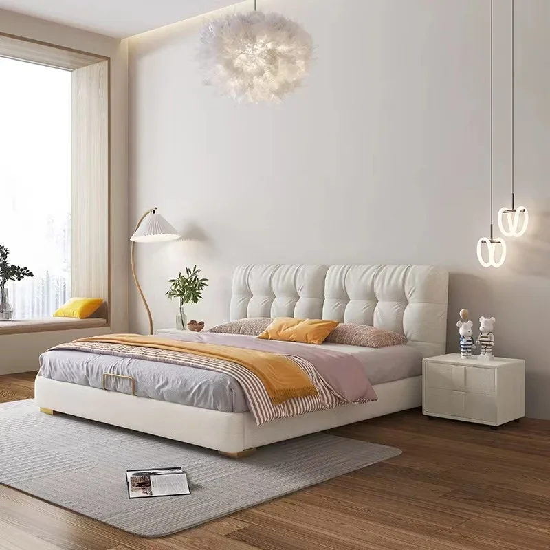 

Girls Reading Bed Organizer Family High Quality Simple Confortable Bed Fashionable Design American Aesthetics Wood Lit Furniture