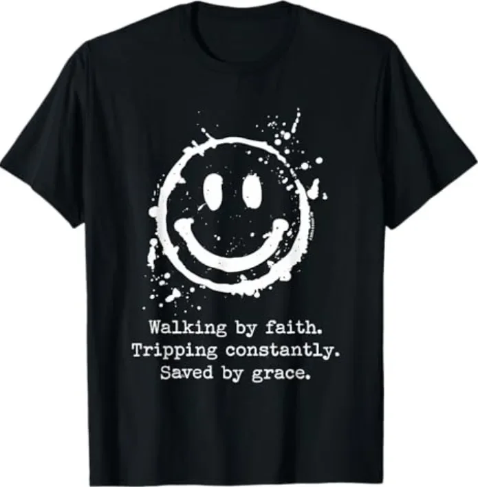

Faith Steps, Grace Lifts — T-Shirt for the Journey