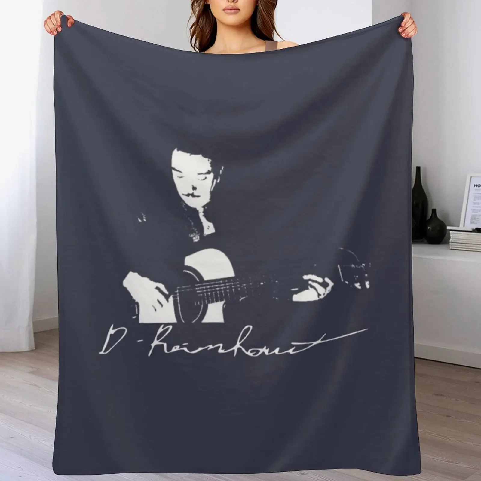 Django Reinhardt Signature Throw Blanket Blankets For Sofas Blankets For Baby Picnic for babies Blankets