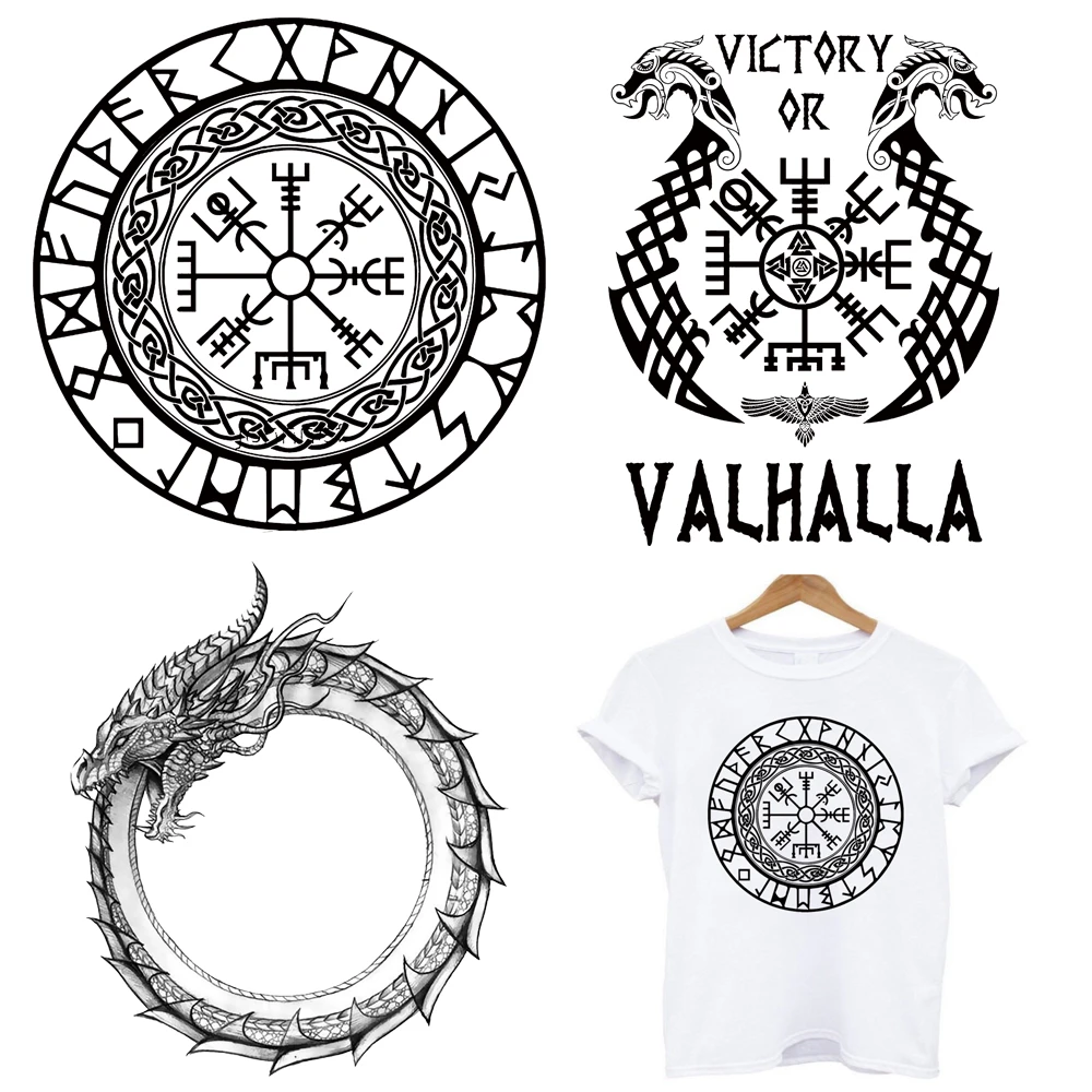 2 sztuk/partia Viking żelazko na topliwe naszywki na odzież termotransfer termoprzylepne naklejki T-Shirt prasowanie niestandardowe DIY