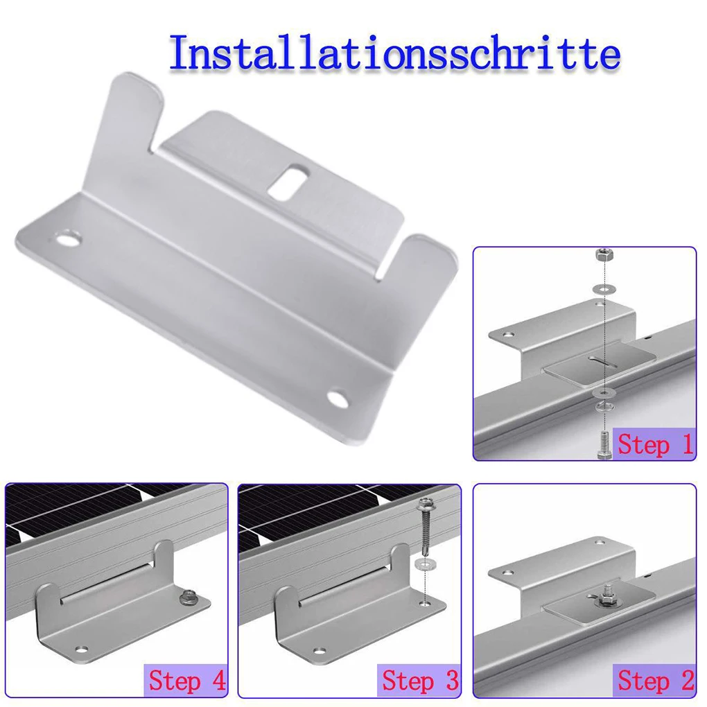 4x 4 Units Per Set Z Bracket Mounts For Solar Panels On Walls And Roofs Roof Rack Mounting Brackets