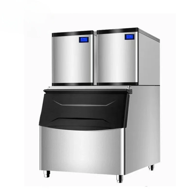 Commercial 900KG Ice Making Machine Cube Ice Maker Machine with Storage Bin 1230*930*1900mm