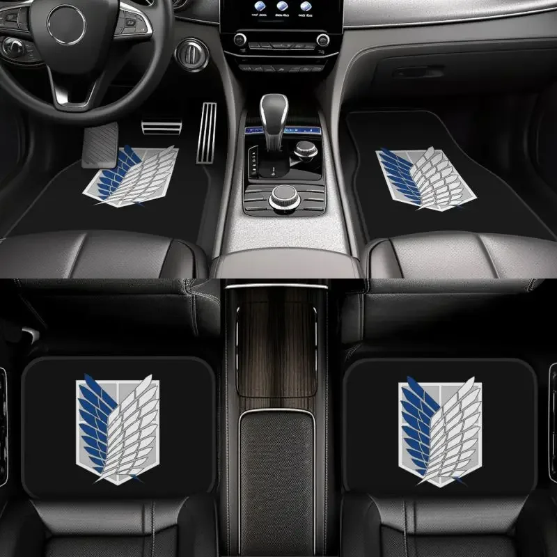 ataque-em-tita-tapetes-de-carro-asas-da-liberdade-antiderrapante-dianteiro-traseiro-conjunto-de-4-pecas-acessorios-interiores-do-carro-decoracao