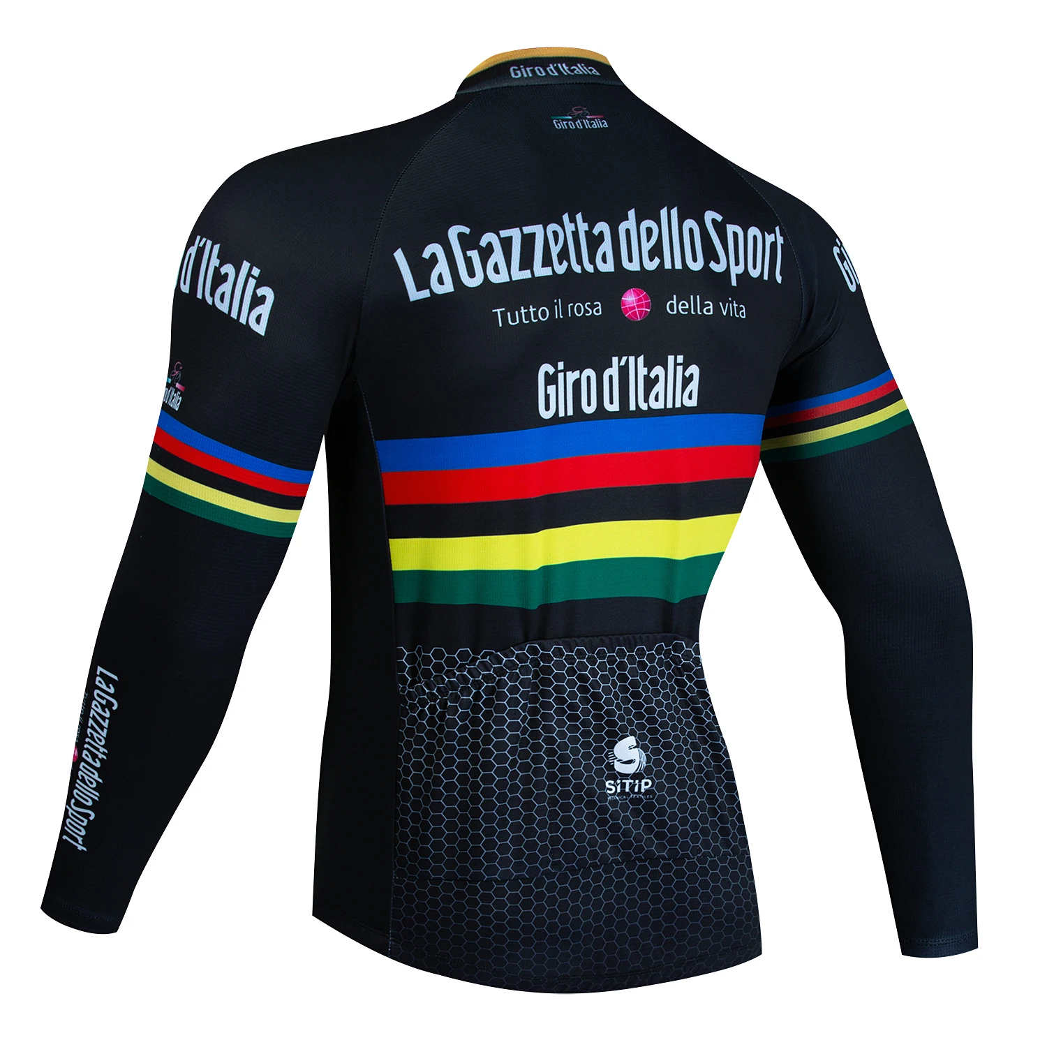 Tour De Italia D'ITALIA-camisetas De ciclismo negras para hombre, camisetas De manga larga para ciclismo de montaña, traje para montar profesional