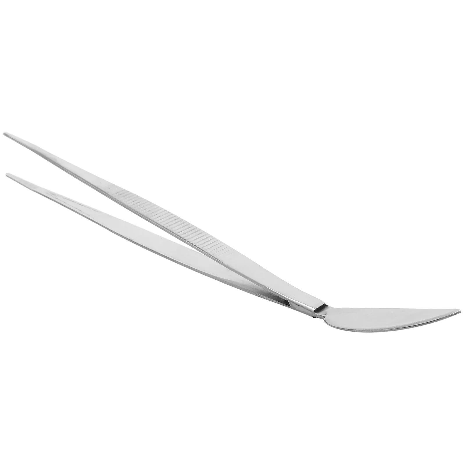 High Precision Stainless Steel Bonsai Tweezers Extra Long Handle Sleek Design for Bonsai Plant Care Soil Pressing Shaping