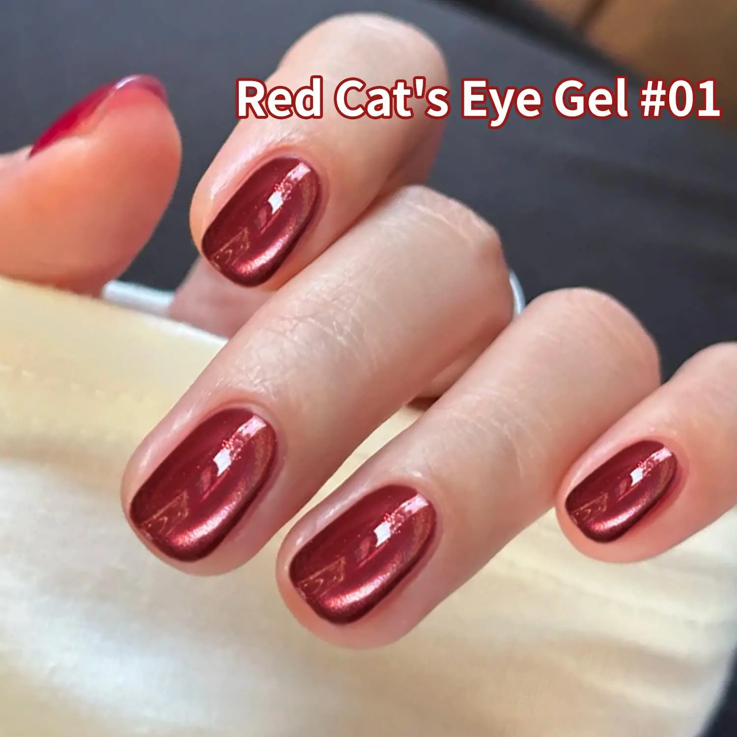 1 قطعة عيد الميلاد روبي الأحمر القط العين هلام مسمار البولندية إثارة الزجاج حبة المغناطيسي مسمار البولندية 2026 السنة الجديدة نقع قبالة UV LED جيل للأظافر #5