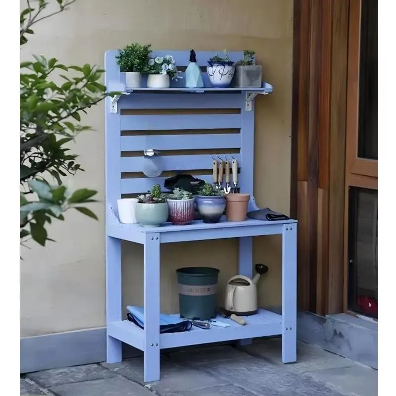 Home Garden Furniture Flower Storage Shelf Tool Rack Household Plant Stand Multi Layer Organizer for Indoor Outdoor Use