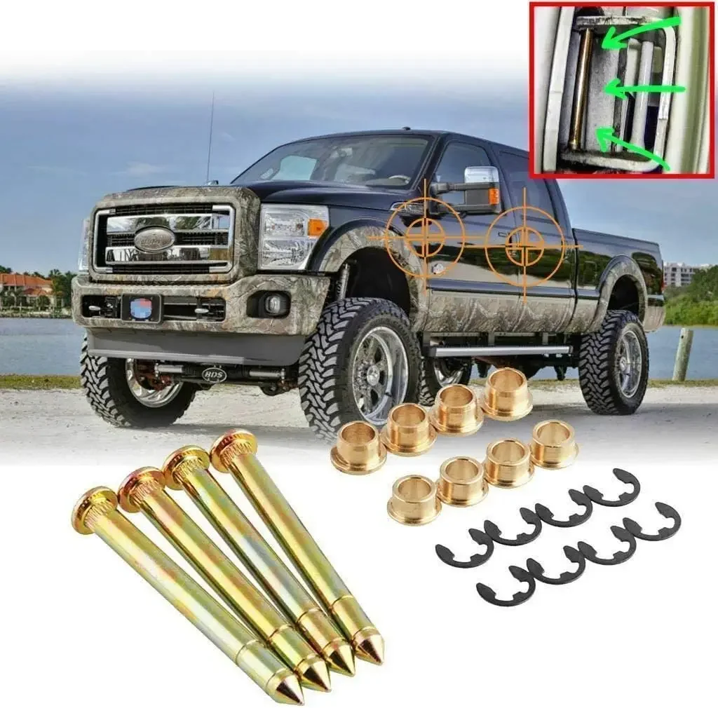 

Door Hinge Roller Door Hinge Pin Bushing Kit Hinge with Pins Compatible with Ford F150 F250 F350 Car Accessories