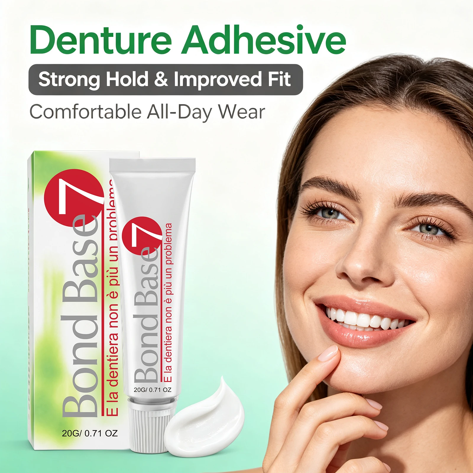 Denture Adhesive Paste Secure Fit Comfortable Wear Easy Apply Reliable Stability Smooth Texture Daily Use Denture Fixative Paste