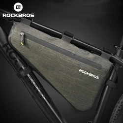 ROCKBROS Bike Triangle Bag Portable Large Capacity Rainproof Cycling Bag MTB Road Bicycle Front Frame Tube Bags Accessories