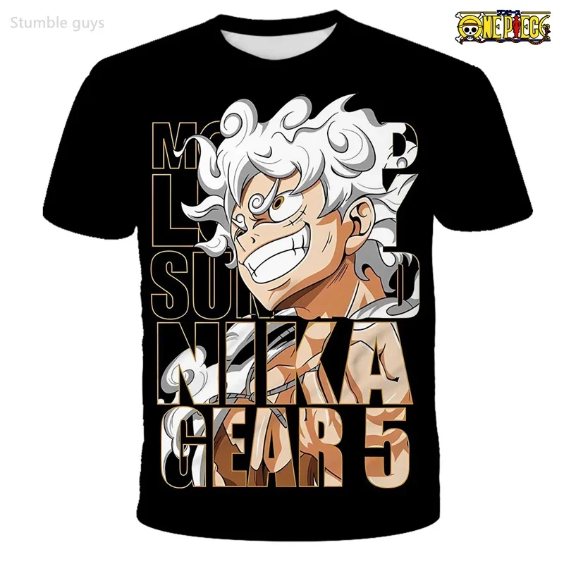 Herren One Piece T-Shirt Usopp Sniper King Jersey Sommer Lässige Atmungsaktive Kurzarm-Kleidung für Jungen Mädchen Spielkleidung Oberteile