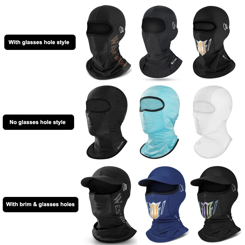 West biking legal chapéu masculino verão anti-uv rosto completo capa motocicleta balaclava gelo seda respirável bicicleta capacete máscara ciclismo